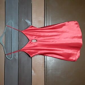 Sexy Red Large Intimates Spaghetti straps Rounded Hem Gorgeous Lingerie